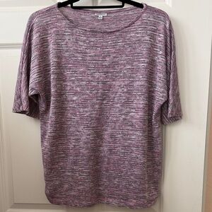 Croft&Barrow pink/purple/gray women’s top size large
